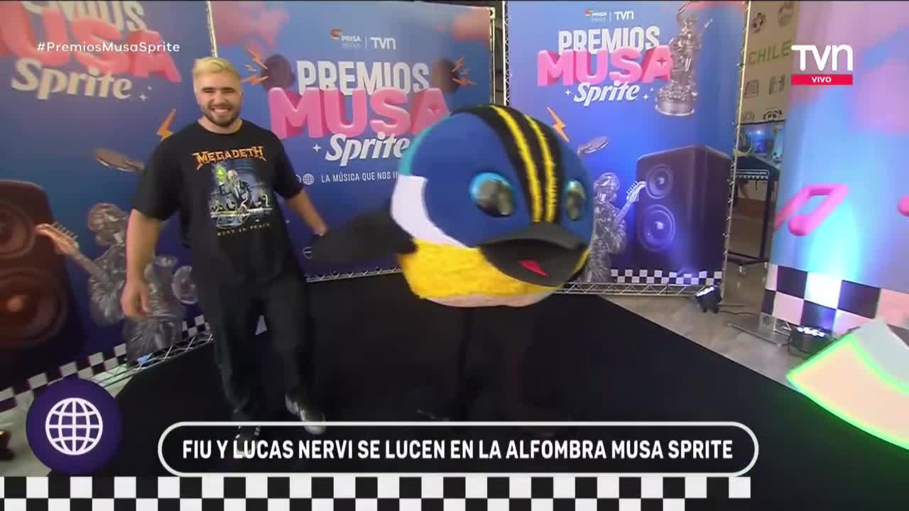 Hasta se sacaron los prohibidos: Fiu y Lucas Nervi se lucen durante paso  por alfombra negra de los Premios MUSA Sprite 2023 | ADN Radio