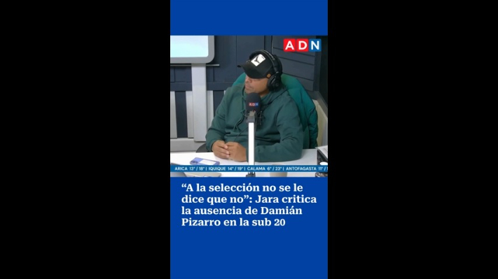 Gonzalo Jara critica la ausencia de Damián Pizarro en la sub 20