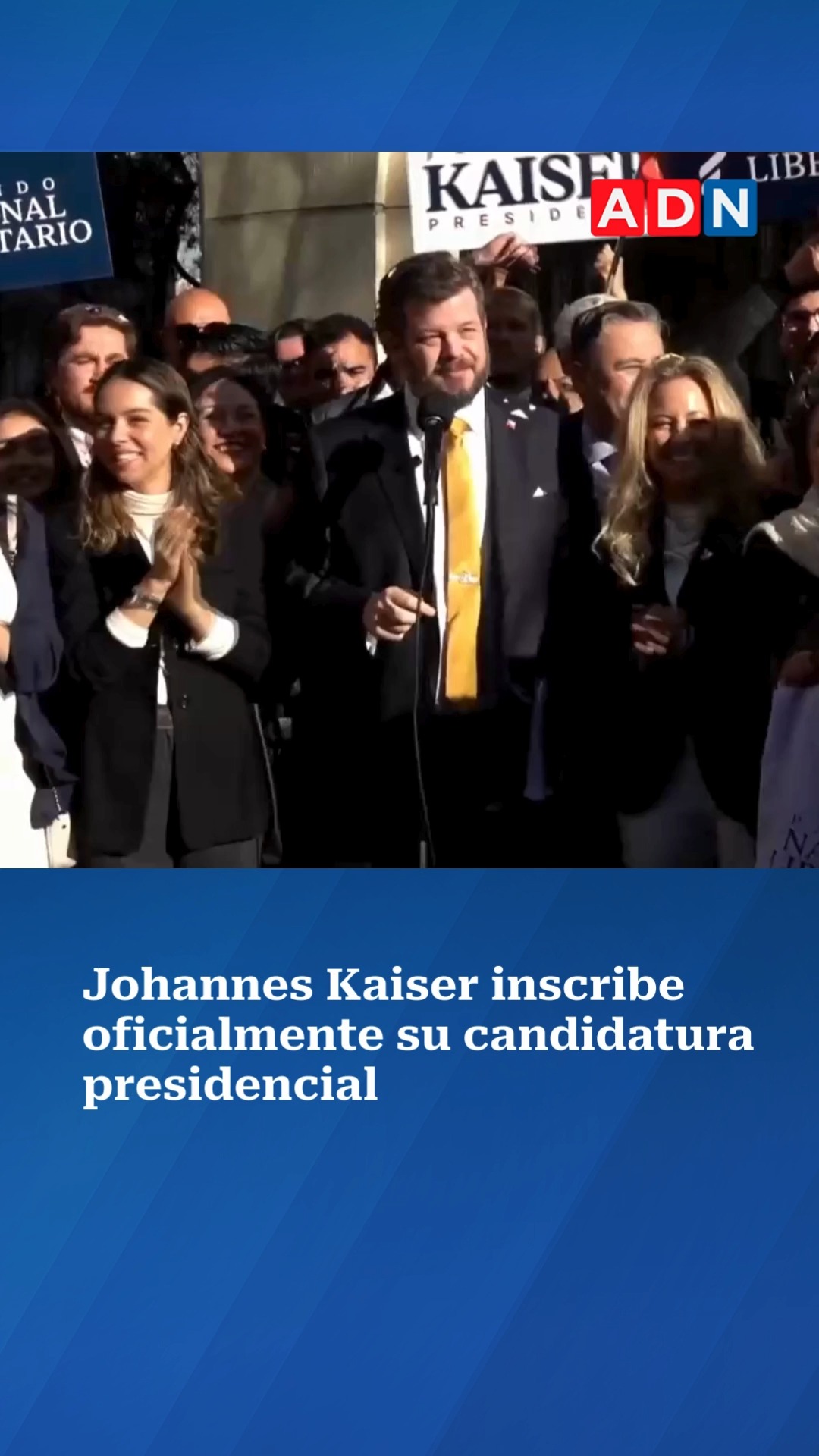 Johannes Kaiser inscribe oficialmente su candidatura a la presidencia