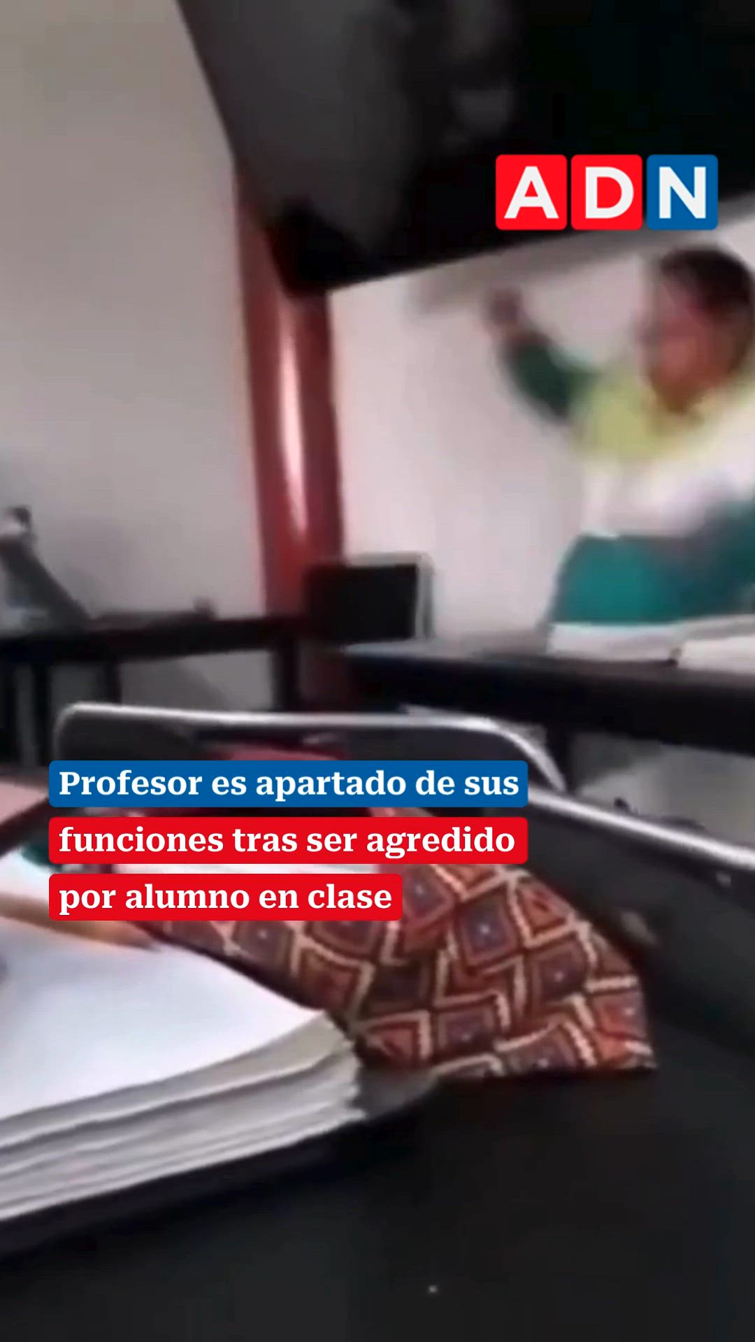 Profesor es apartado de sus funciones tras ser agredido por alumno en clase